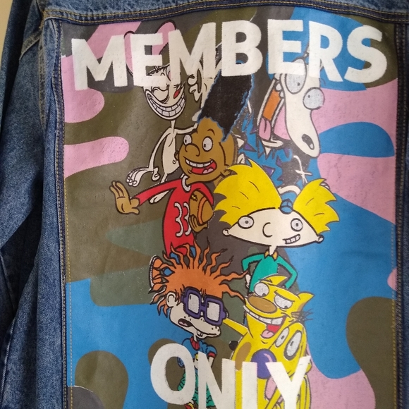 Members Only Nickelodeon Jeans Jacket - Picture 4 of 5